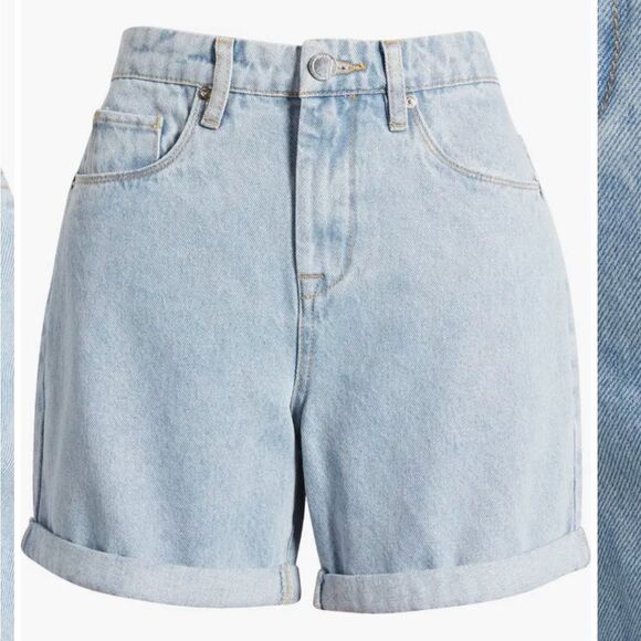 NWT Blank NYC Perry Mom Jean Shorts  high rise Women’s Sz 27 - Picture 2 of 8